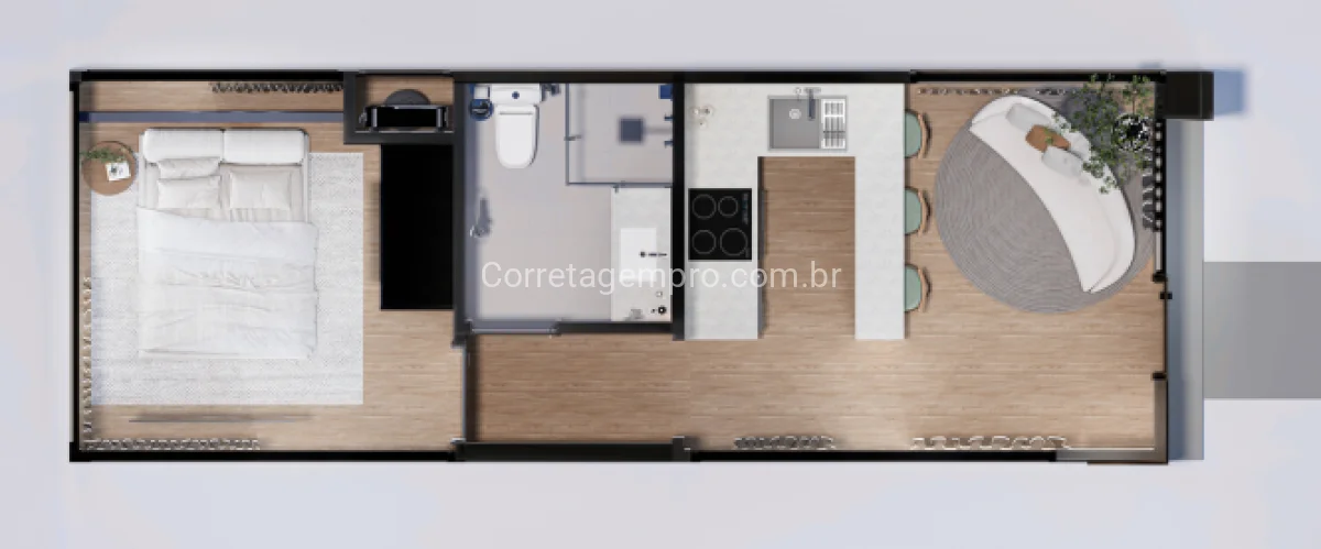 Casa Modular Mônaco 25,6M2