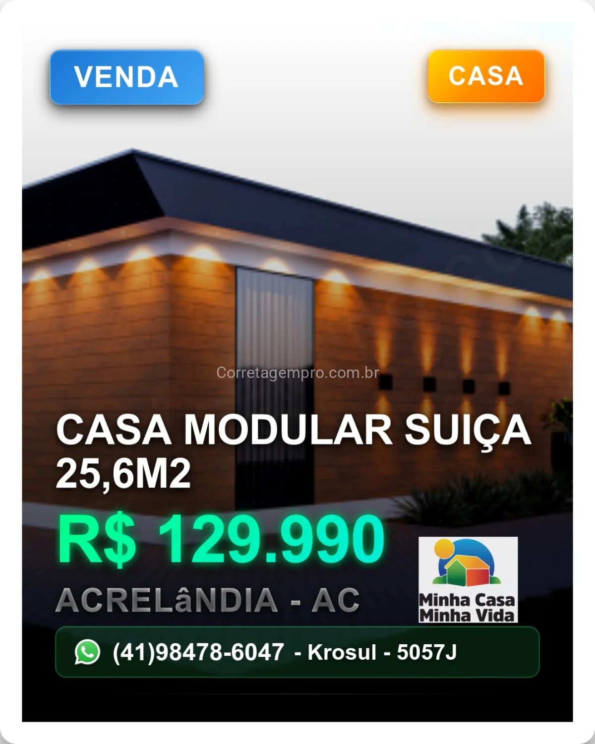 Casa Modular Suiça 25,6M2