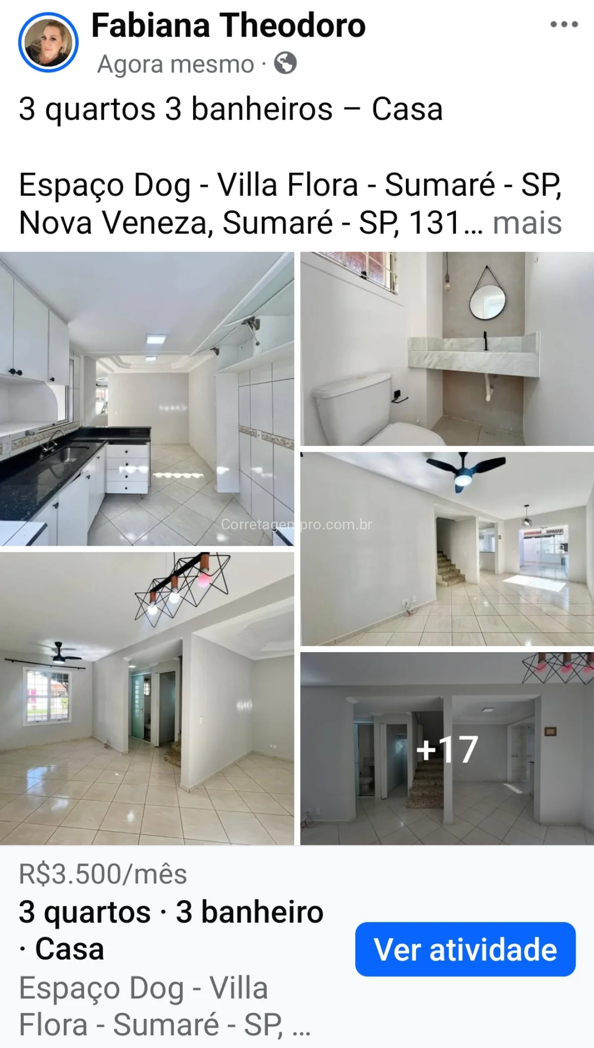 CASA IMPECÁVEL PARA LOCAÇÃO